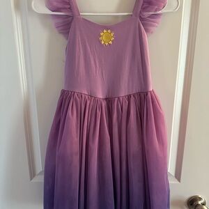 Lovely Purple Kids Dress with Sun Detail